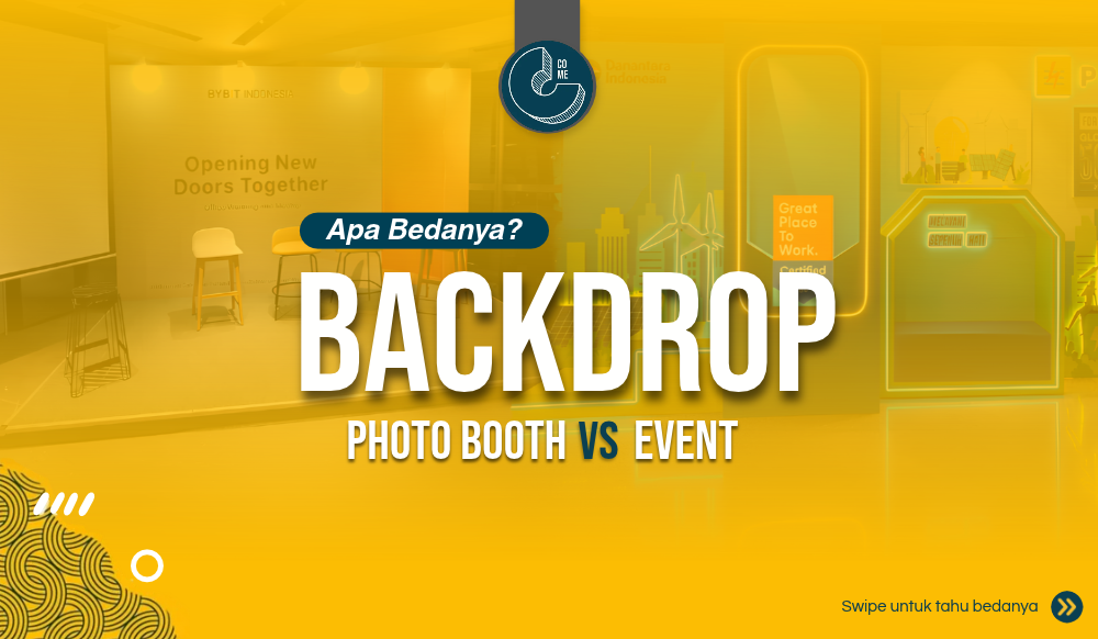 Backdrop Event vs Photo Booth: Apa Perbedaannya?
