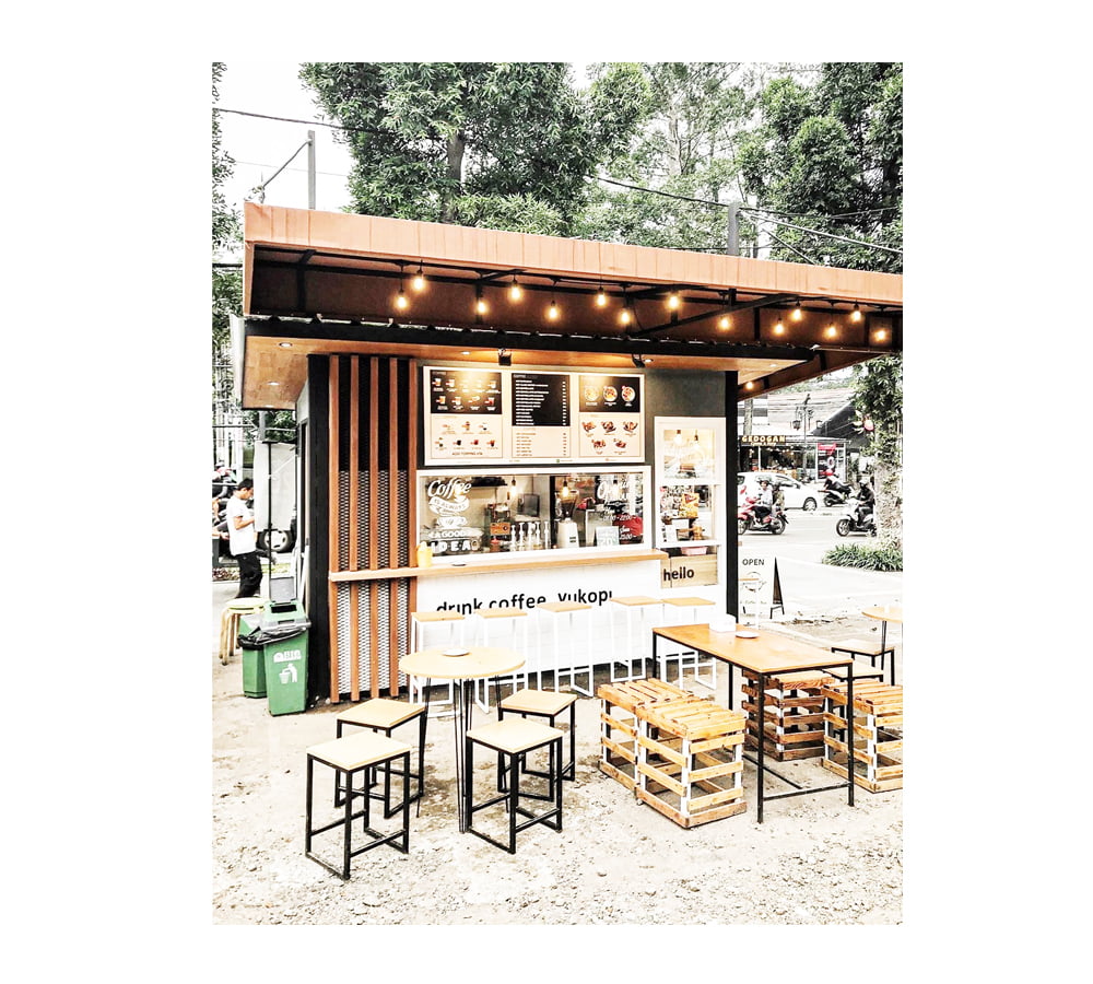 Desain Cafe Take Away Sederhana yang Rekomended